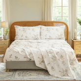 4 pieces elegent floral bed sheet set