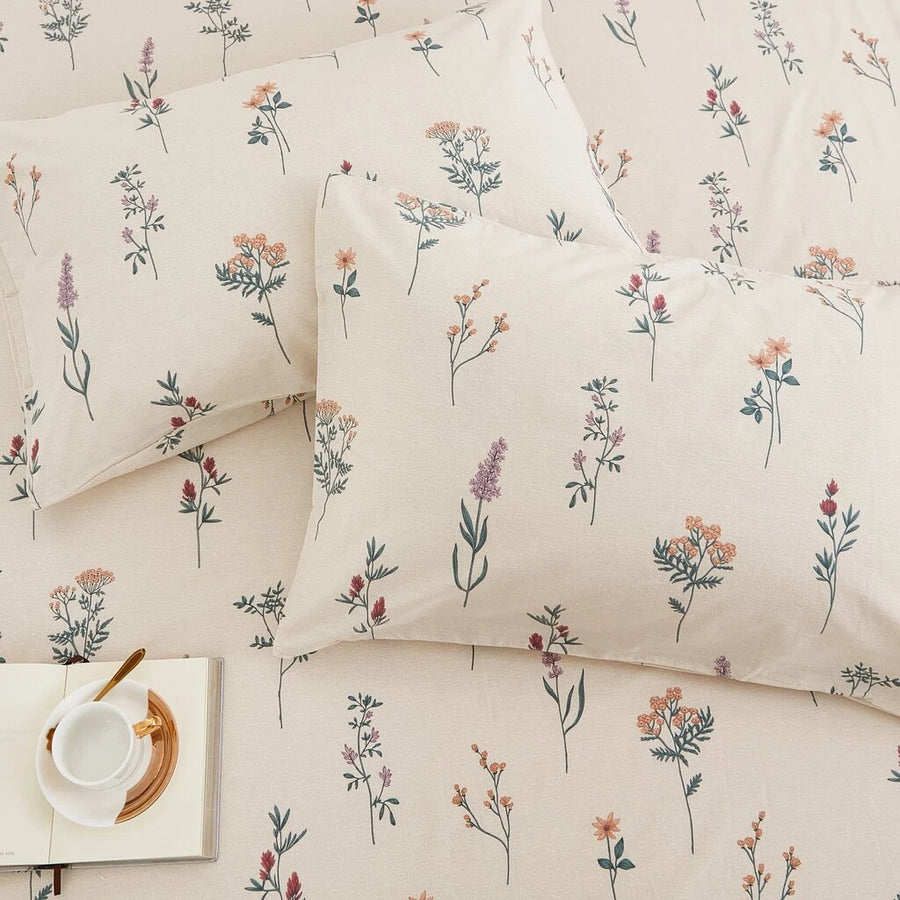 Timeless Wildflower Meadow Duvet Cover Set Cream Wildflower