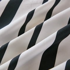black and white stripe bedding set king size