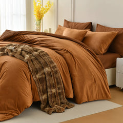 caramel velvet comforter sets