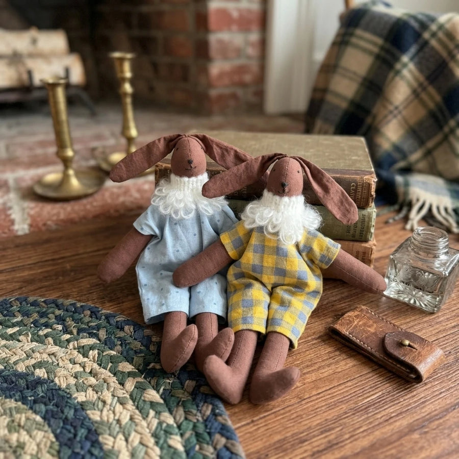 The Cocoa Knit-Collar Bunny Collection