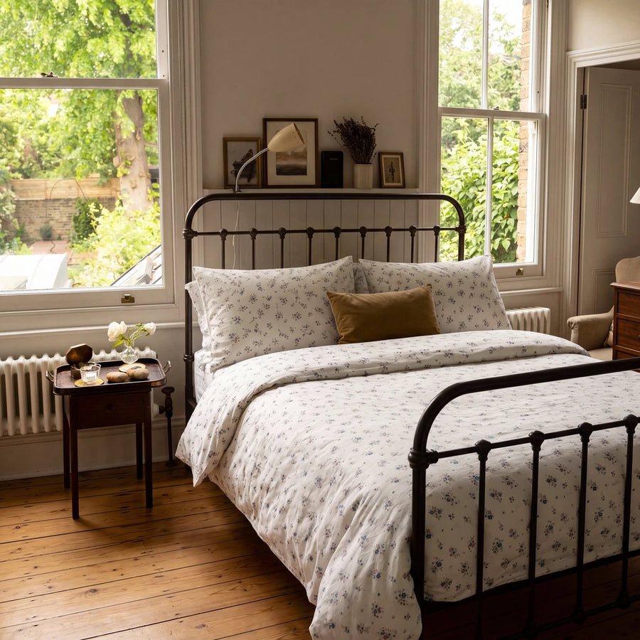 country breeze ditsy floral duvet cover set bedroom ideas cottage style