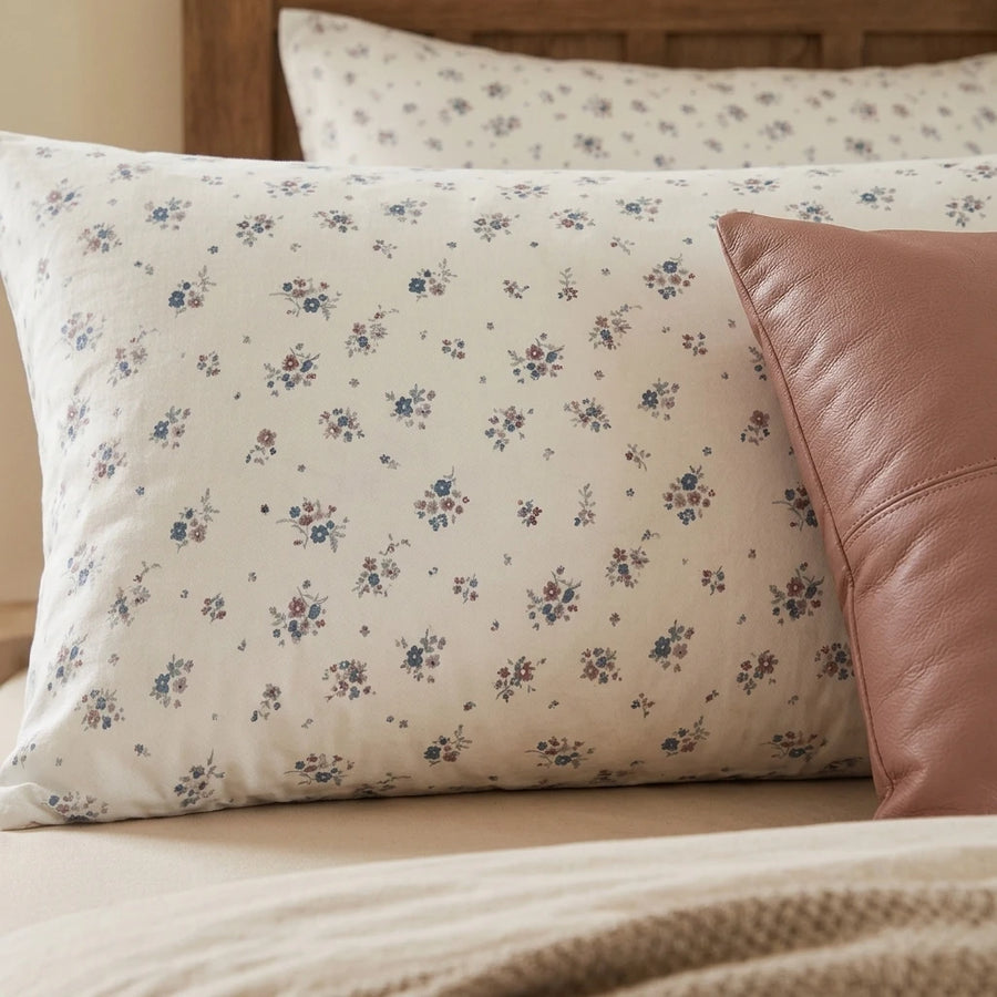 country breeze ditsy floral pillowcases sage green bedding decor
