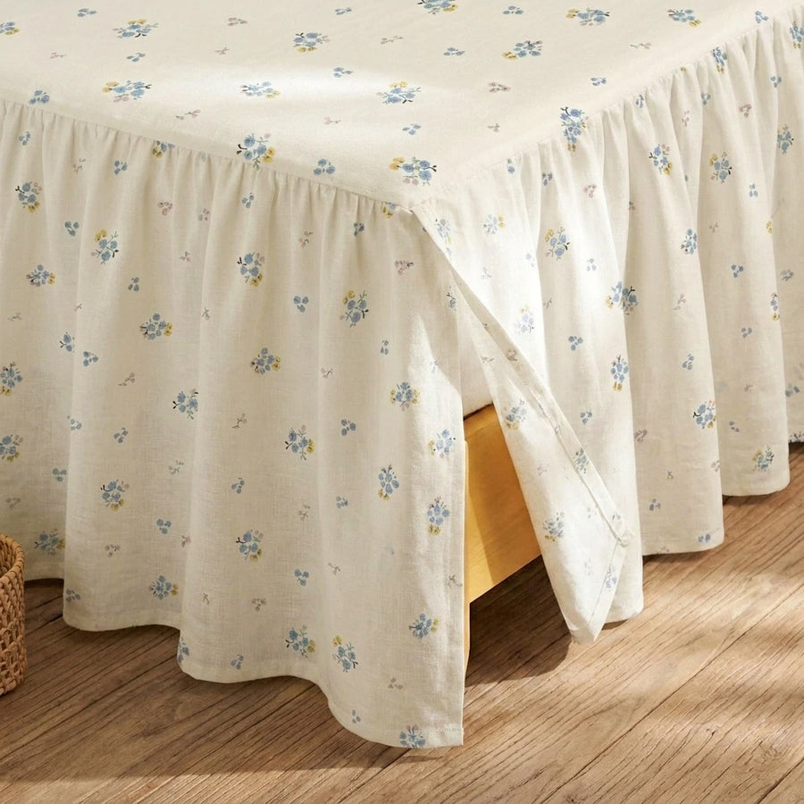dainty wildflower meadow bed skirt continuous corner
