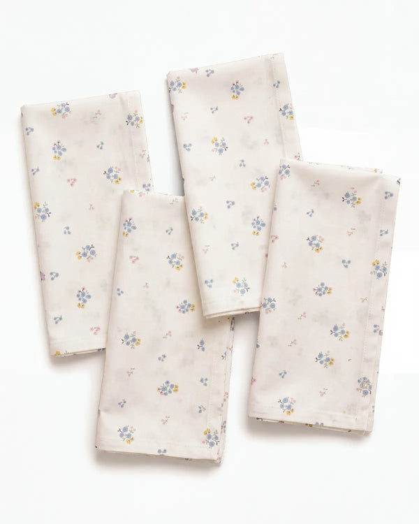 dainty wildflower napkin set of 4 flat lay