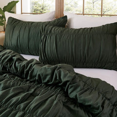 dark green rope embroidered bedding sets