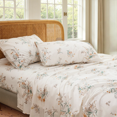 elegent floral bed sheet set 100% cotton
