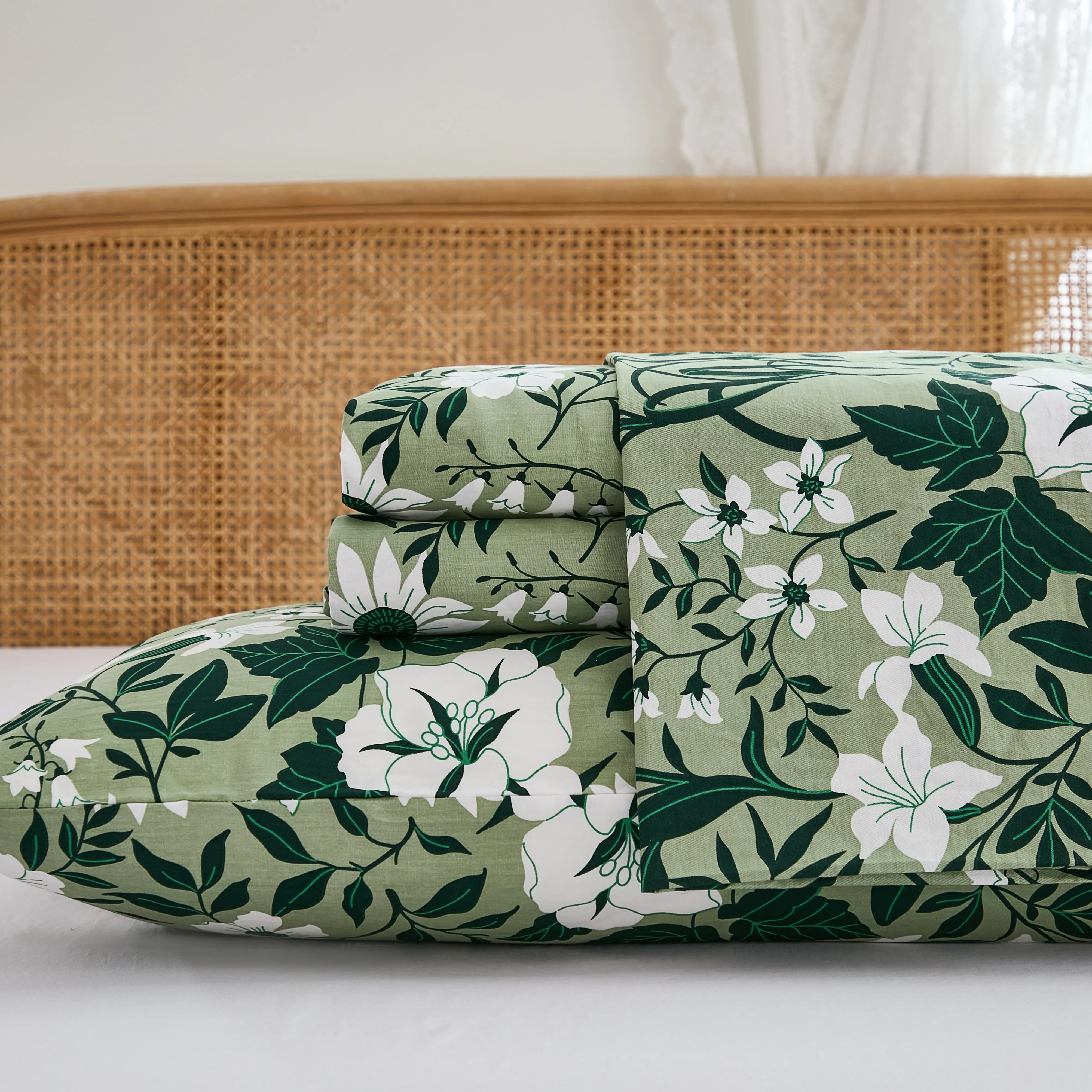 floral sheet set 100% cotton