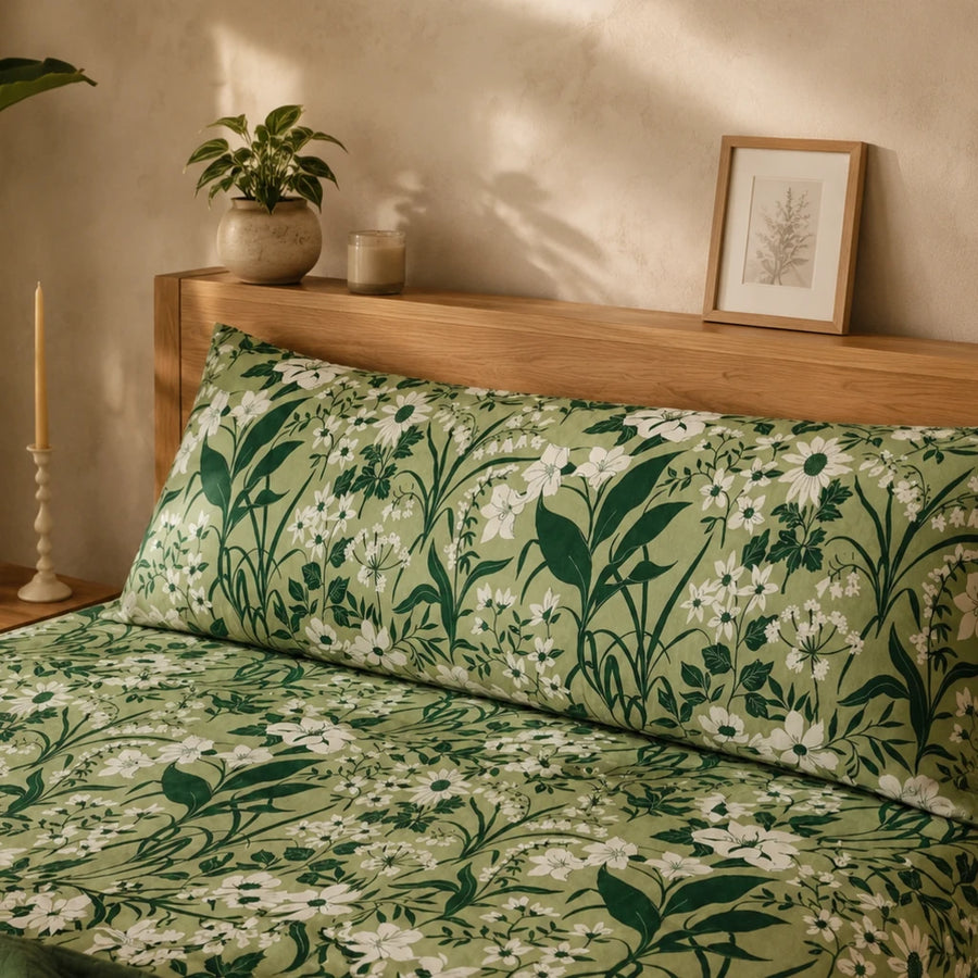 forest bloom botanical body pillowcase nature decor