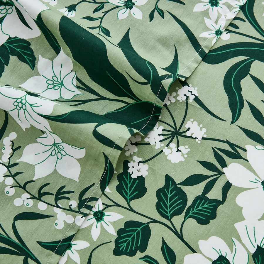 forest bloom botanical fabric pattern close up vibrant floral