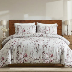 Symmetrical front view of floral bedding