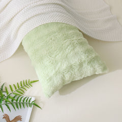 green rabbit velvet pillowcase