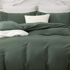 A detailed close-up showing the green soft fabric and ruffled texture