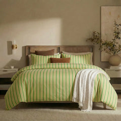 100% Cotton Track Stripe Duvet Cover Set
