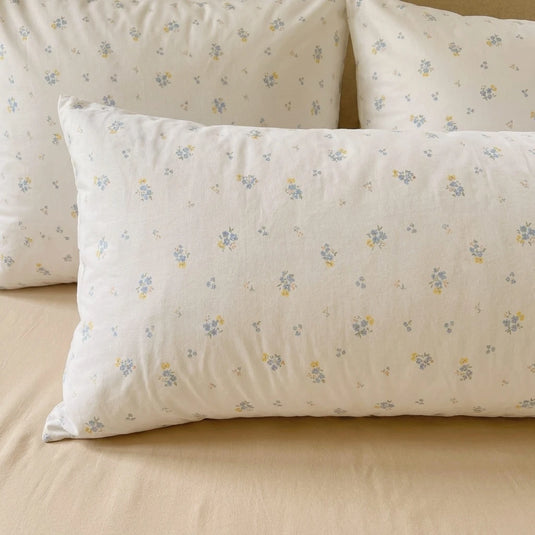 matching wildflower pillow shams botanical bedroom decor
