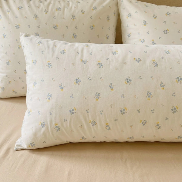 matching wildflower pillow shams botanical bedroom decor