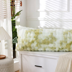 milk green rabbit velvet long pillowcase king size