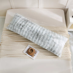 milk grey rabbit velvet long pillowcase king