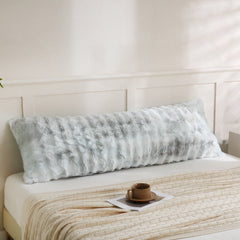 milk grey rabbit velvet pillowcase