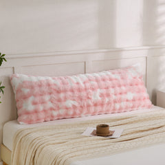 milk pink rabbit velvet pillowcase
