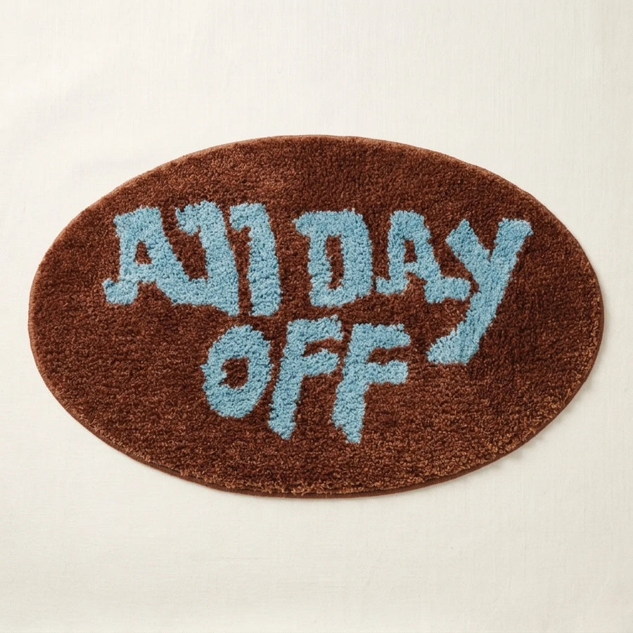 off duty rug espresso sky all day off tufted bath mat
