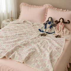 pastoral cottage blush bedding full view