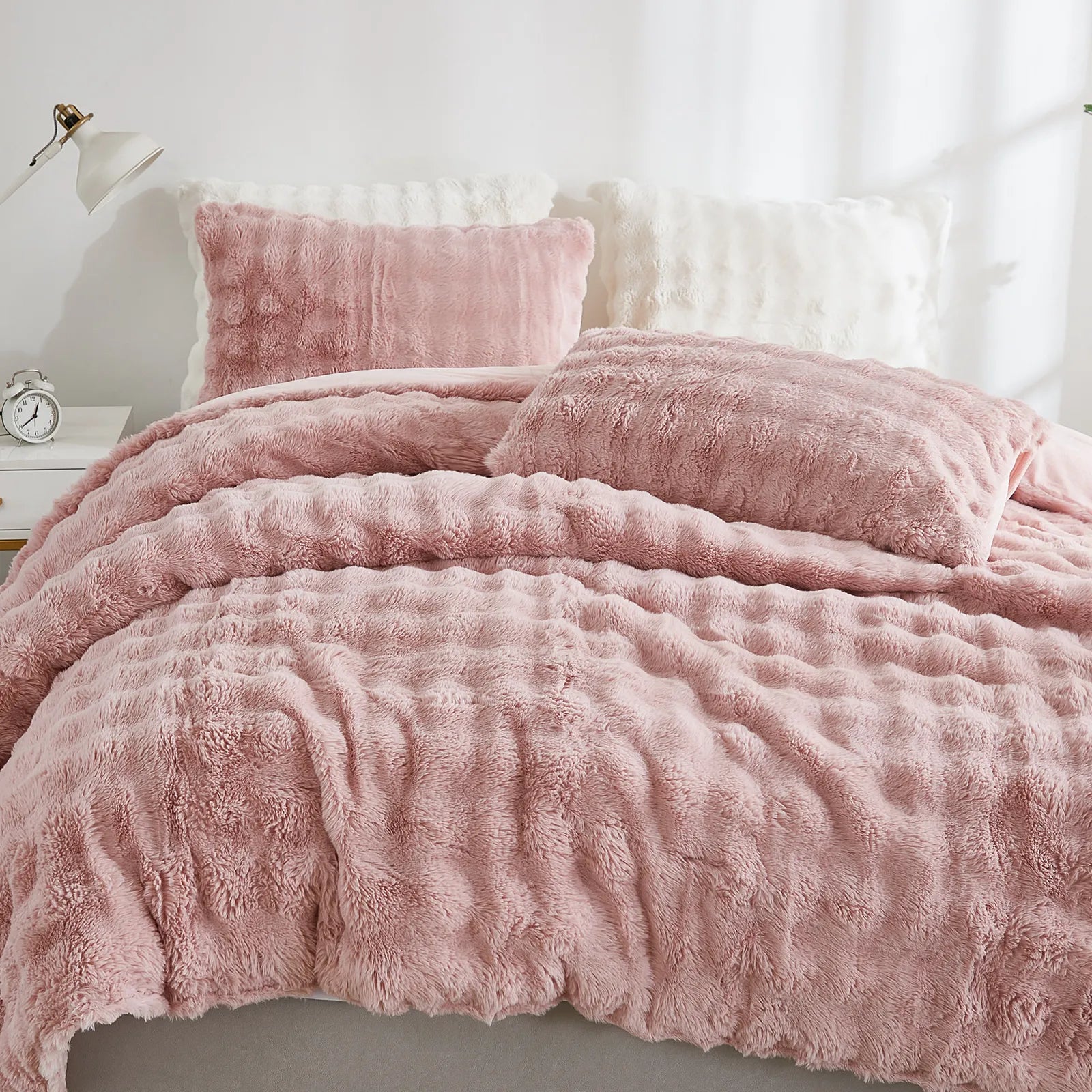 pink rabbit velvet comforter sets