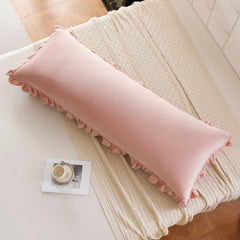 pink velvet pillowcase