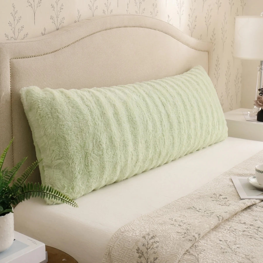 plush faux rabbit fur body pillow cover durable softness