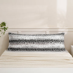 polka grey rabbit velvet long pillowcase queen size