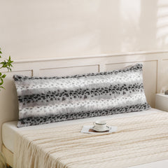 polka grey rabbit velvet pillowcase