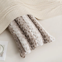 polka khaki rabbit velvet long pillowcase king size