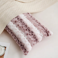 polka pink rabbit velvet long pillowcase queen size