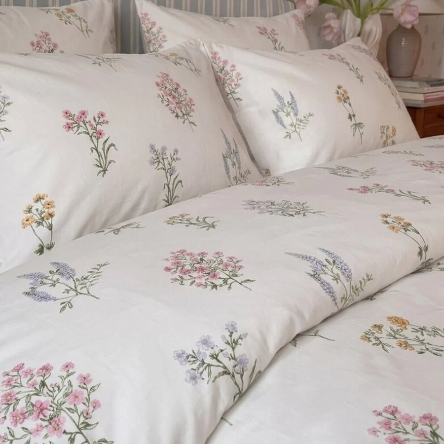 pressed botanical comforter set english country bedroom