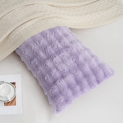 purple rabbit velvet long pillowcase queen