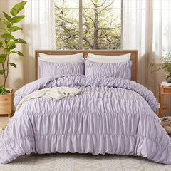 purple rope embroidered comforter sets
