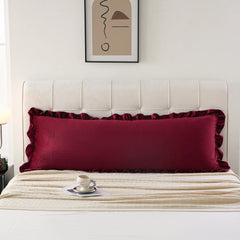 red velvet long pillowcase