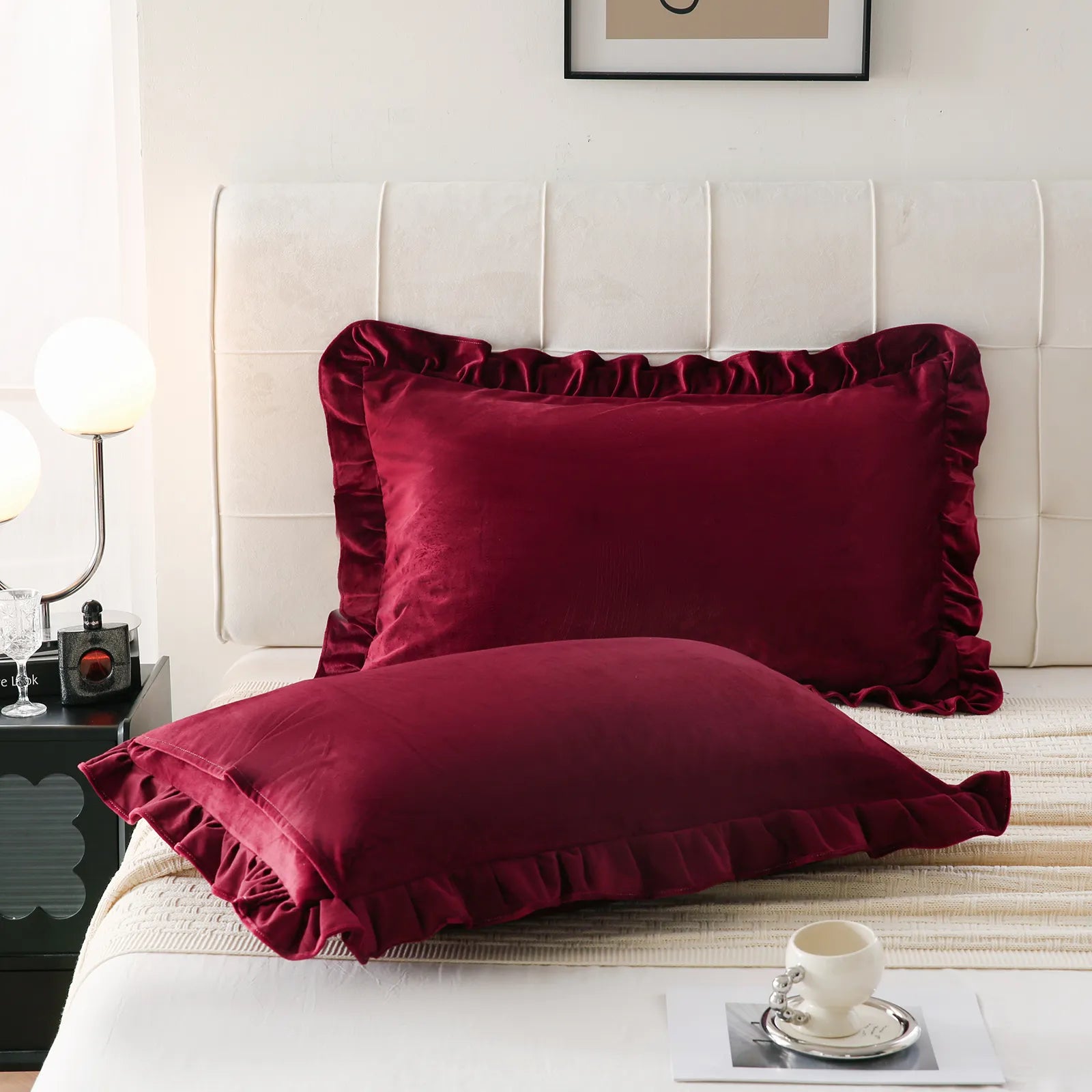 red velvet pillowcase king
