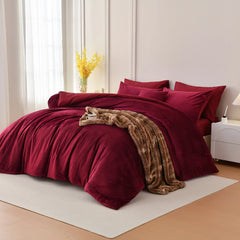 red velvet bedding sets queen size