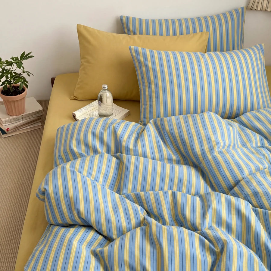sanctuary classic stripe duvet cover set summer mix main