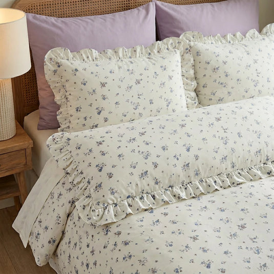shabby chic wildflower garden long pillowcase