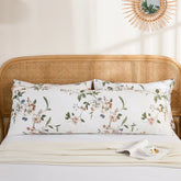 Timeless Garden Cotton Long Pillowcase front stacked presentation in pair
