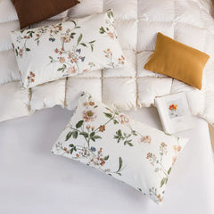 Timeless Garden Cotton Pillowcase top combination view matching pair
