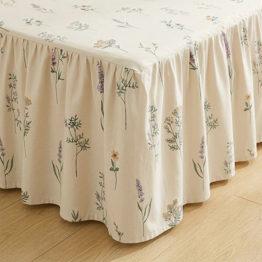 timeless wildflower meadow bed skirt continuous corner