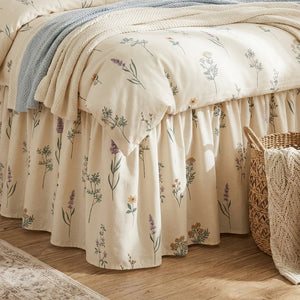 timeless wildflower meadow bed skirt corner with bed