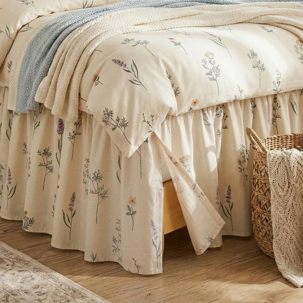 Ochre Thistle Bed Skirt