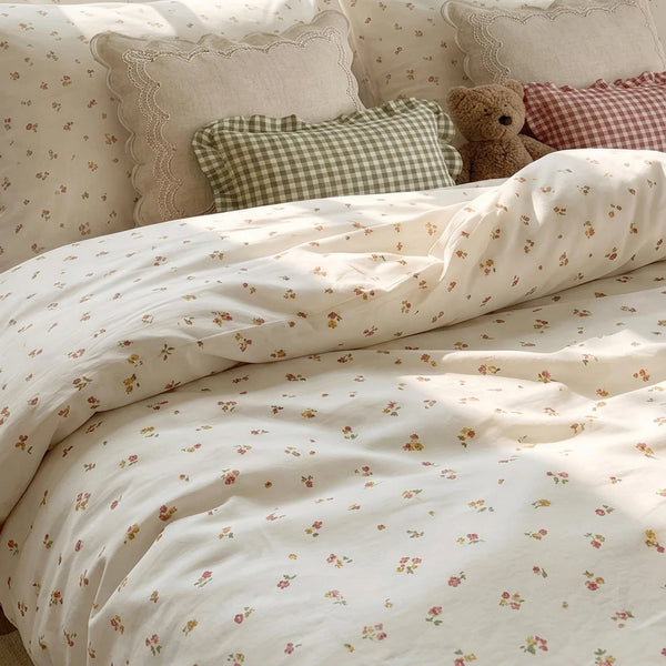 tiny blossom duvet cover set bedroom teddy bear scene