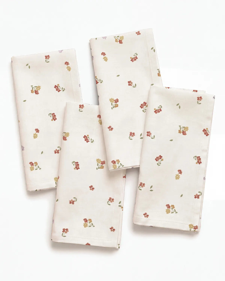 tiny blossom napkin set of 4 flat la