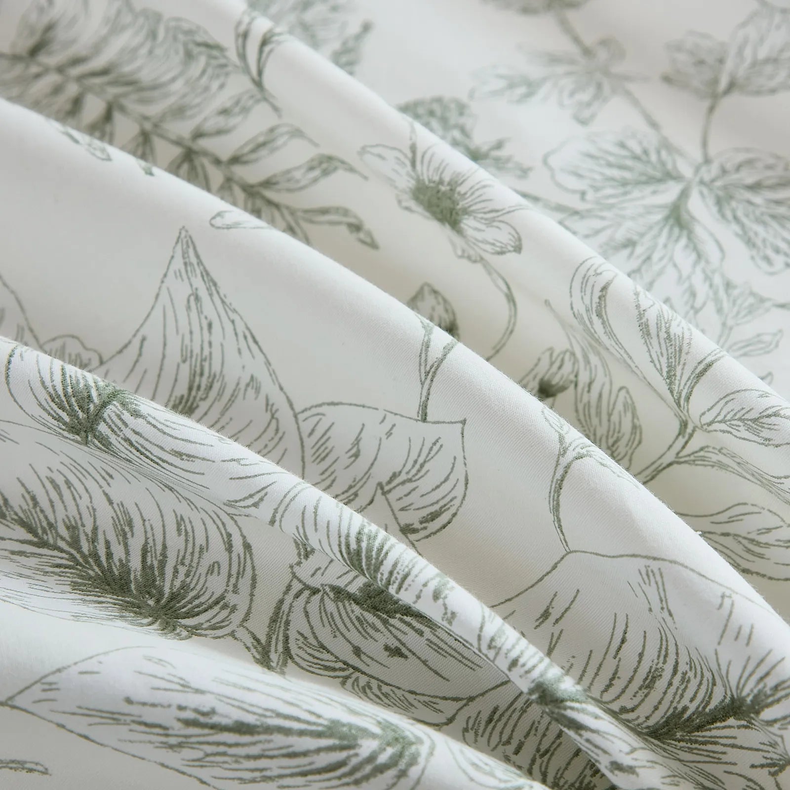 Close up of vintage floral fabric texture