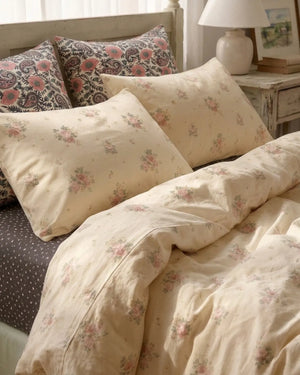 vintage sun drenched rose duvet cover set bedroom